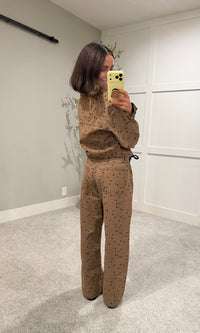 The Jo Jo Polka Dot Jacket | Cocoa/Black