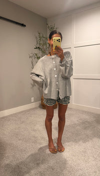 Juniper Cotton Cardigan | Light Heather Grey