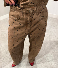 The Jo Jo Polka Dot Pants | Cocoa/Black