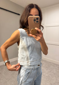 Willa Denim Top