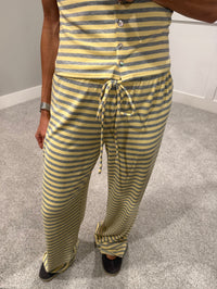 Ronnie Striped Set | Yellow/Grey