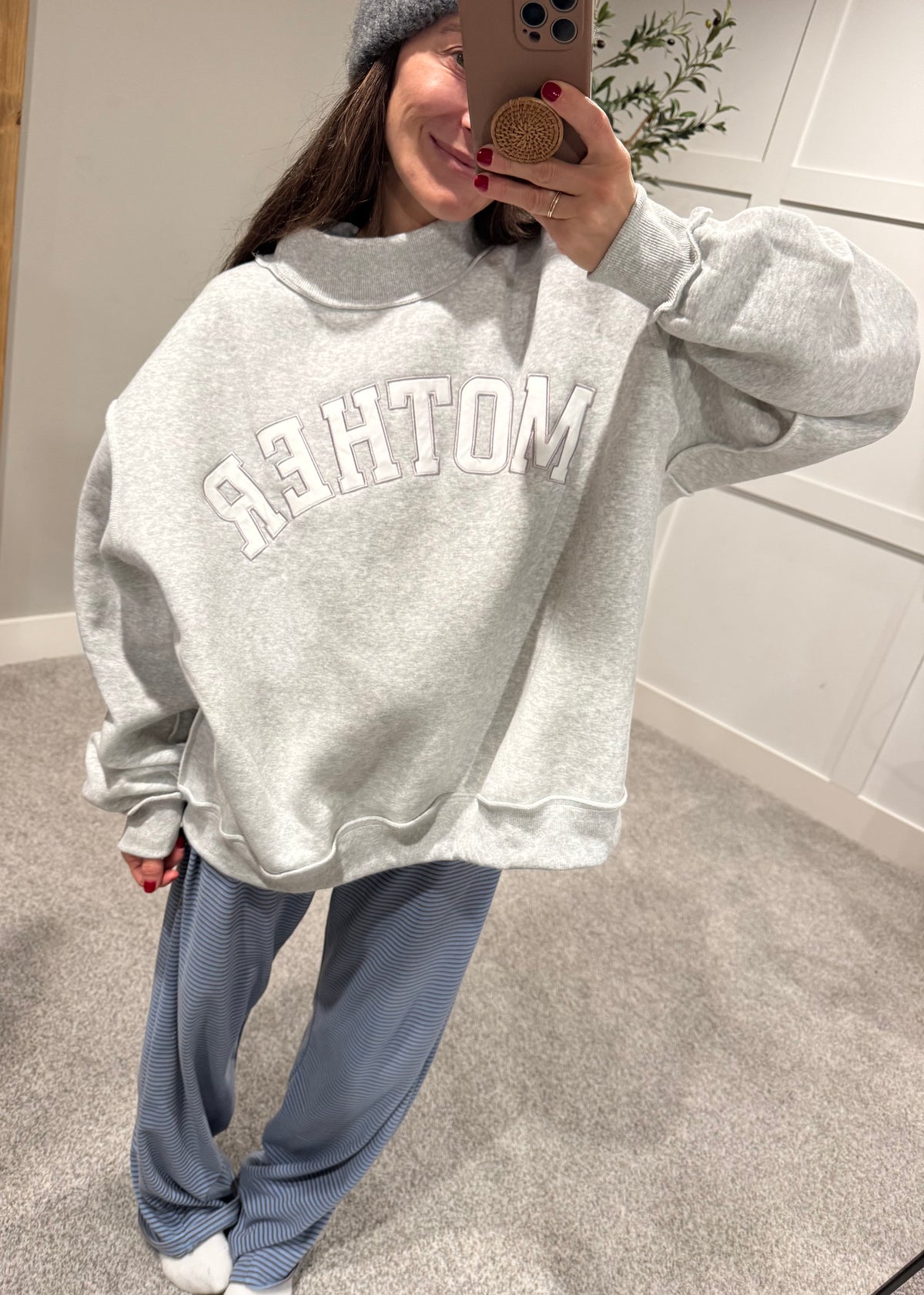 MOTHER Embroidered Sweatshirt