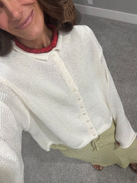 Aya Cardigan | Off White/Ivory