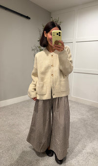 Chunky Rib Cardigan | Natural Cream