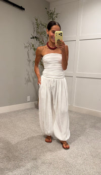 Balloon Gauze Pants | White