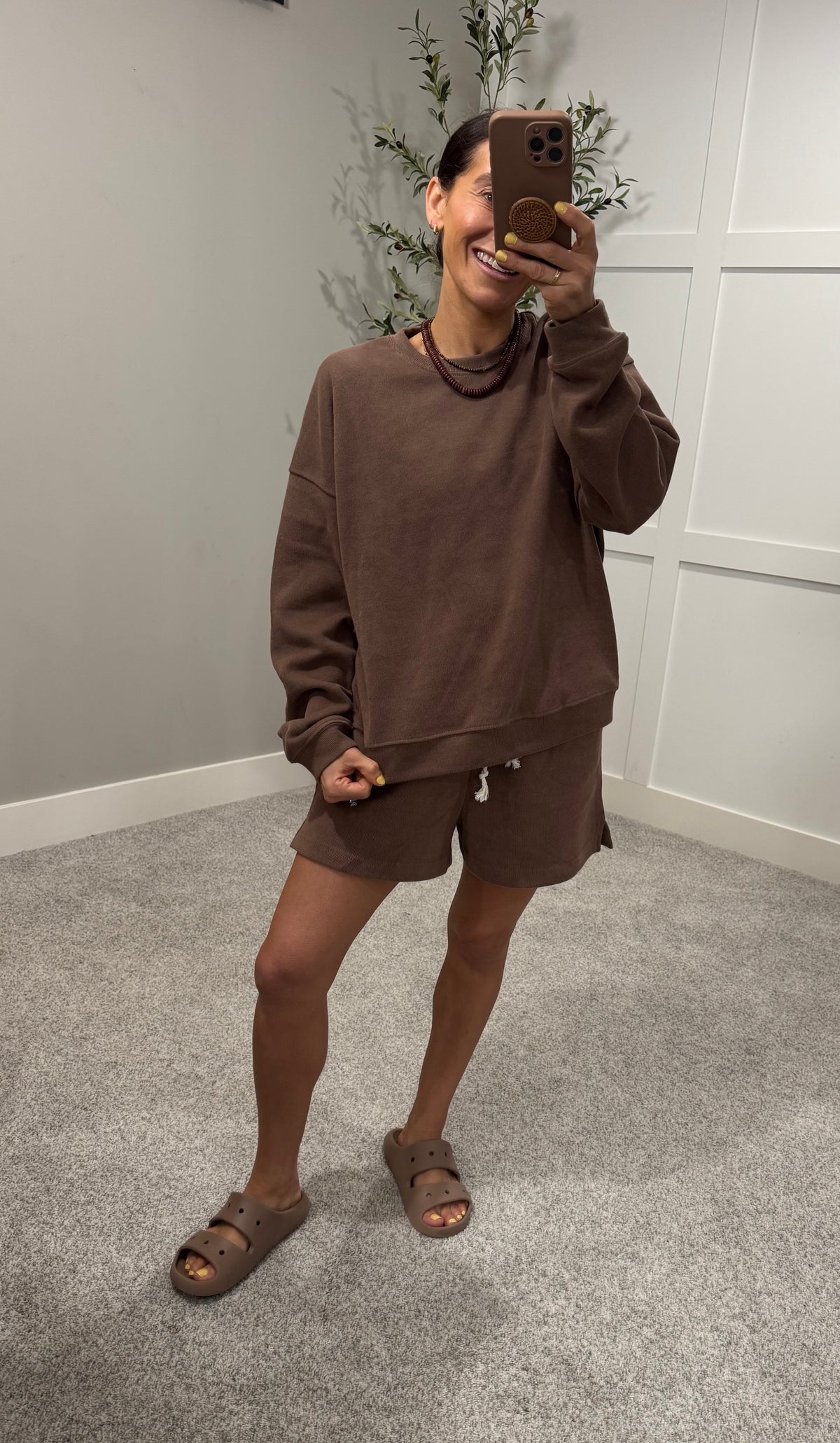 Reese Knit Top | Brown