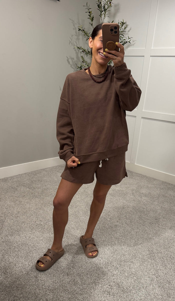 Reese Knit Top | Brown