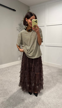 Leopard Tiered Skirt