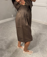Jade Bermuda Trouser | Brown