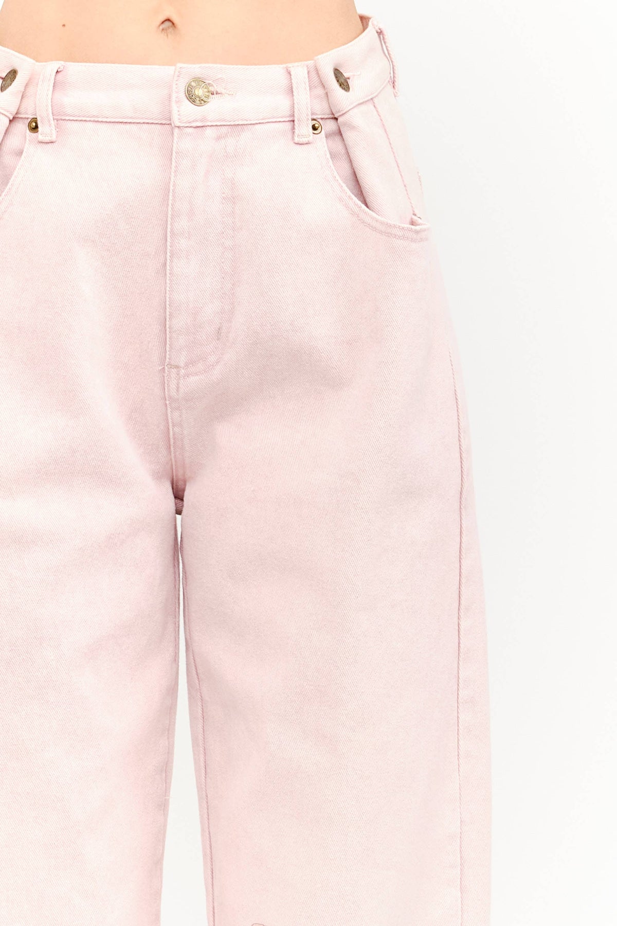 Gabrie Denim Pants | Dusty Rose