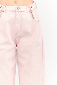 Gabrie Denim Pants | Dusty Rose