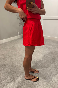 Kailee Skort Set | Red
