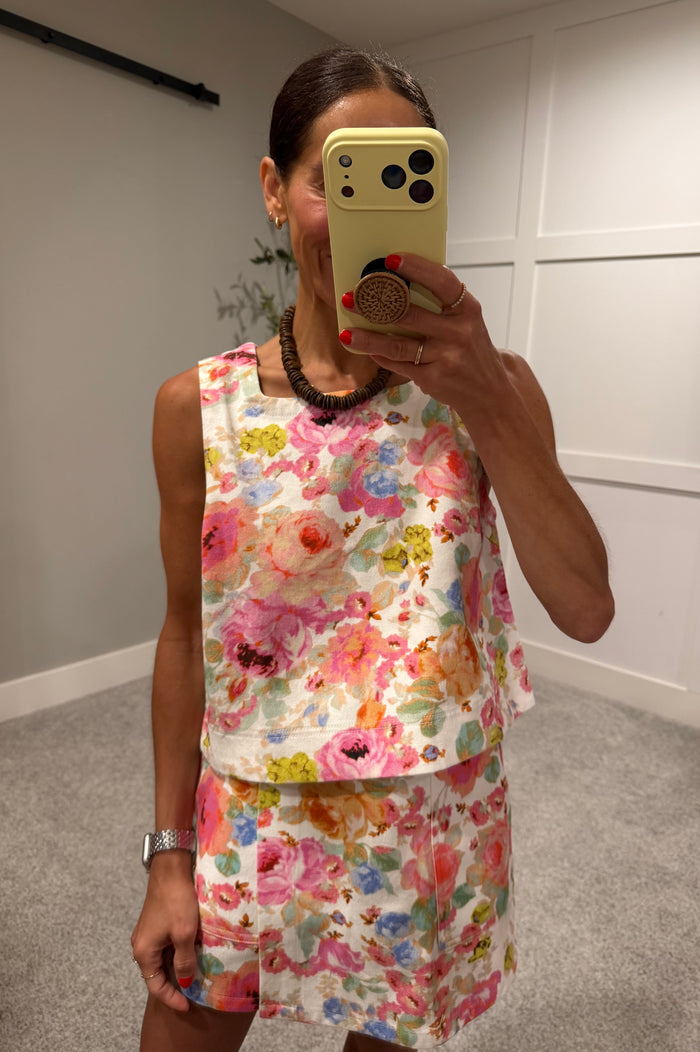 Floral Summer Skort Set