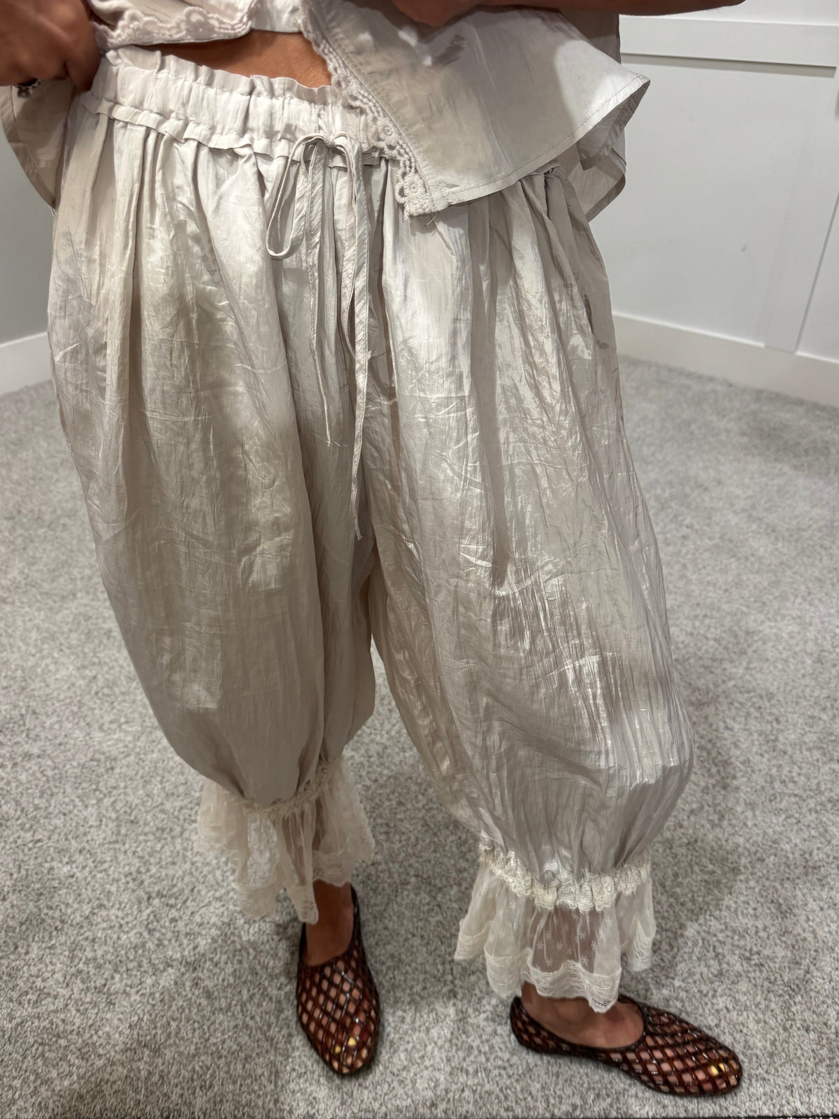 Fiona Lace Pants | Natural