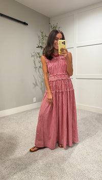 Neily Gingham Maxi | Red