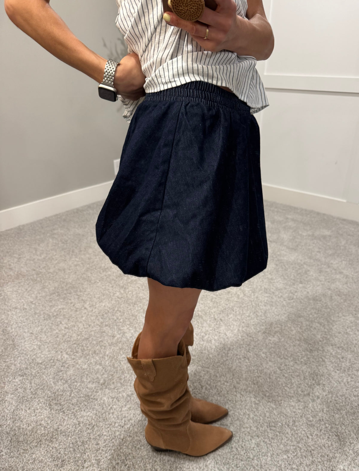 Bubble Hem Skirt