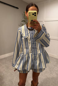 Piper Striped Set | Blue Stripe