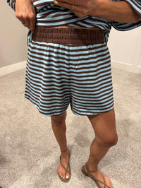 Lena Striped set | Blue/Brown