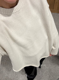 Boyfriend Crew Neck Sweater | Oatmeal