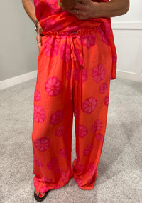 Kaui Floral Set | Red Orange