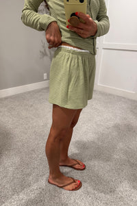 Jordan Striped Set | Matcha