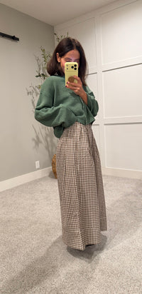 Culotte Pants | Mocha/Cream