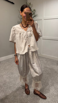 Fiona Lace Top | Natural