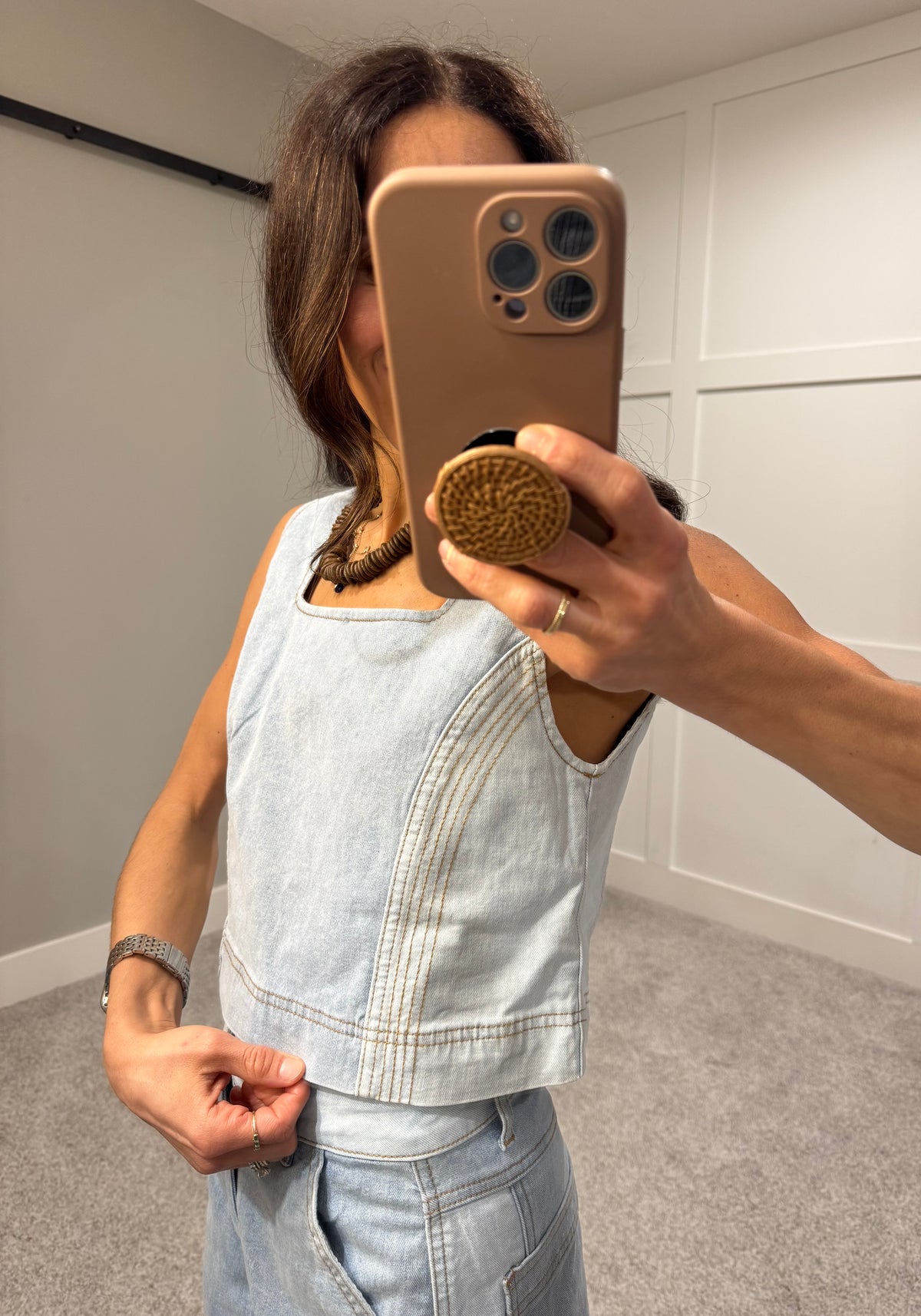 Willa Denim Top