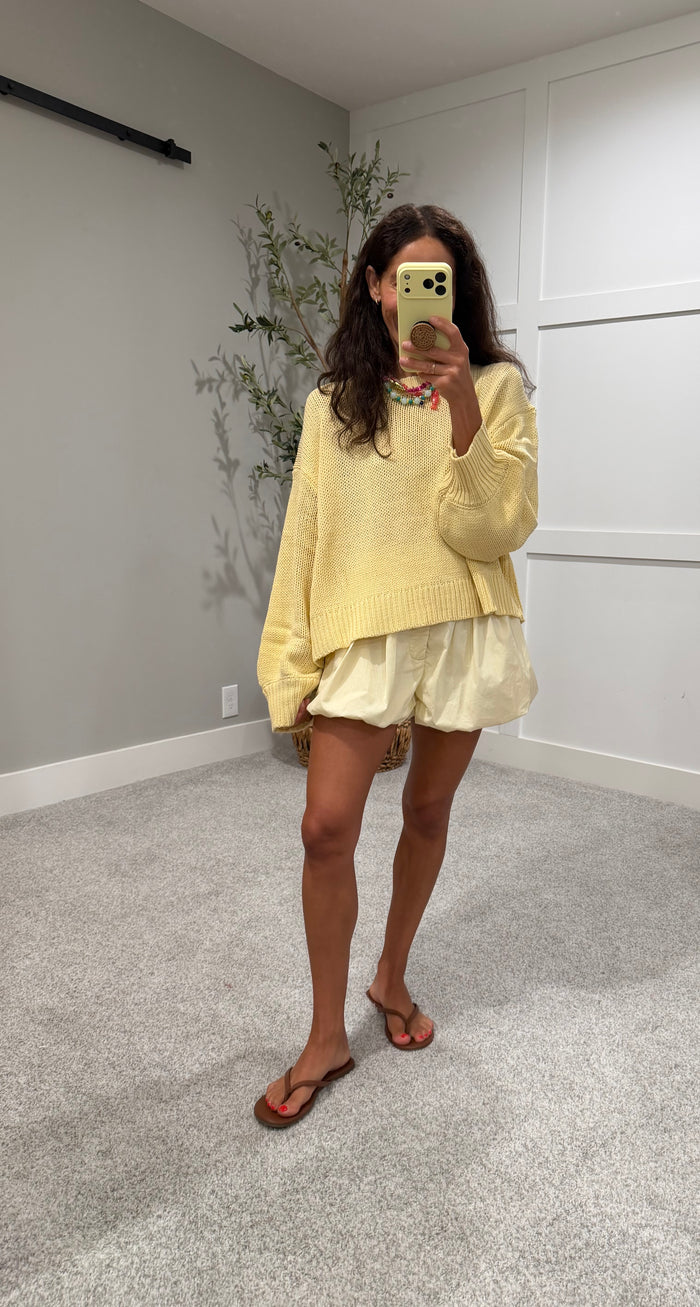 Beach Sweater | Butter Yellow