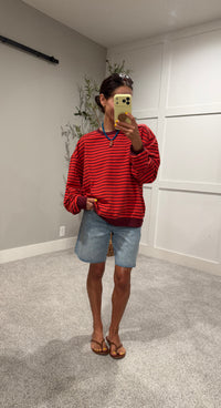 Holly Striped Sweatshirt