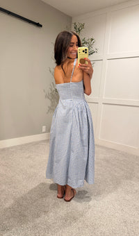 Vivian Checkered Dress | Blue