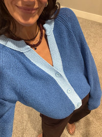 Eze Cardigan Sweater | Blue