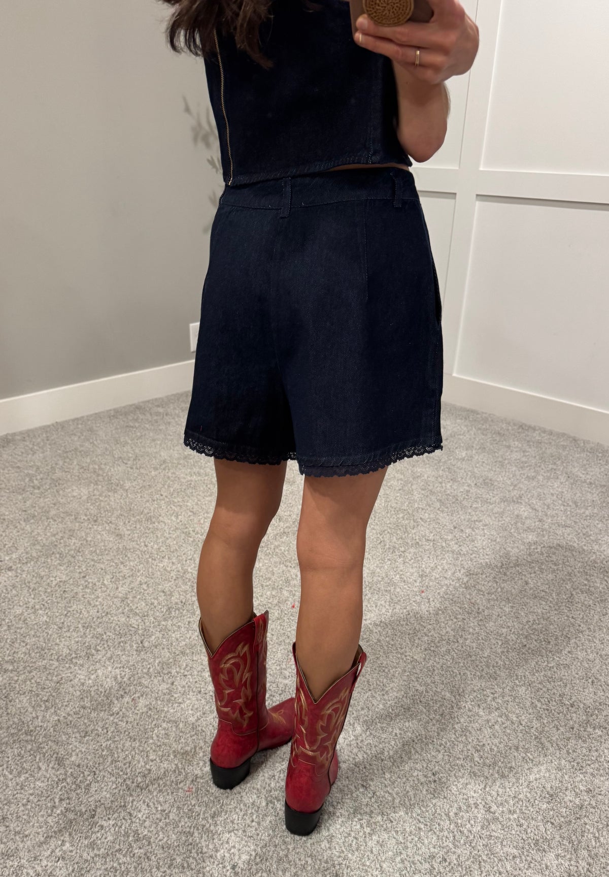 Annabel Denim Shorts | Dark Denim
