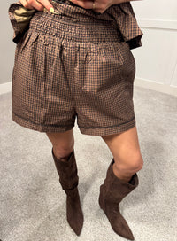 Brownie Checkered Shorts