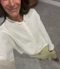 Aya Cardigan | Off White/Ivory