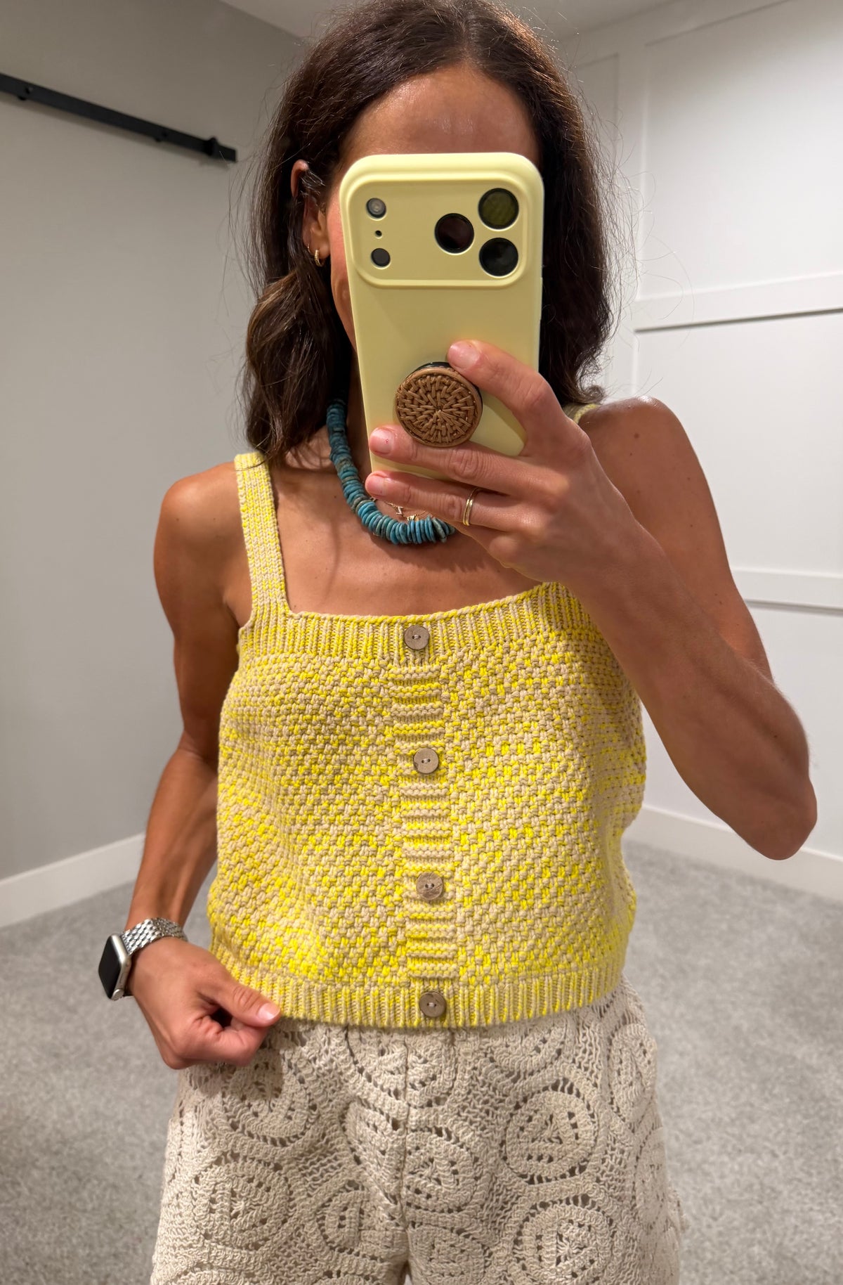 Lemon Drop Knit Top