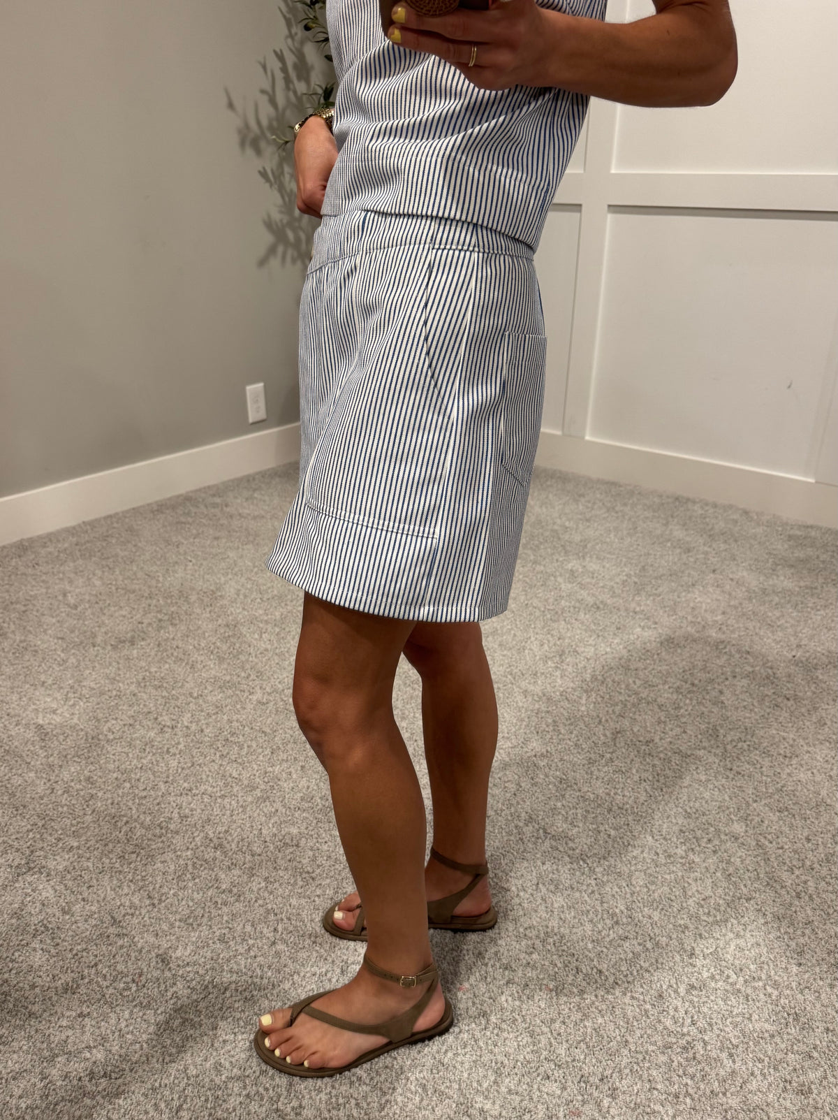 Summer Skort Set | Blue/White