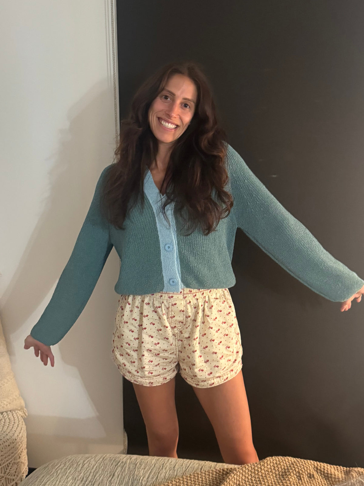 Eze Cardigan Sweater | Teal