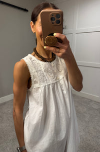 Darcy Babydoll Dress | White