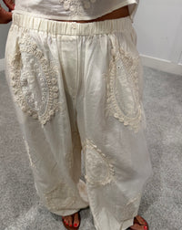 Owen Eyelet Embroidered Set | Natural