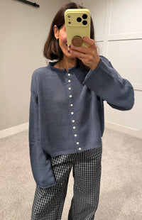 Raya Cardigan | Nightfall Navy