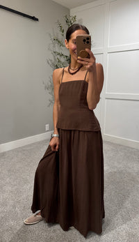 Claire Cami Dress | Brown