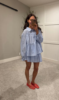 Lakely Set | Light Blue/White
