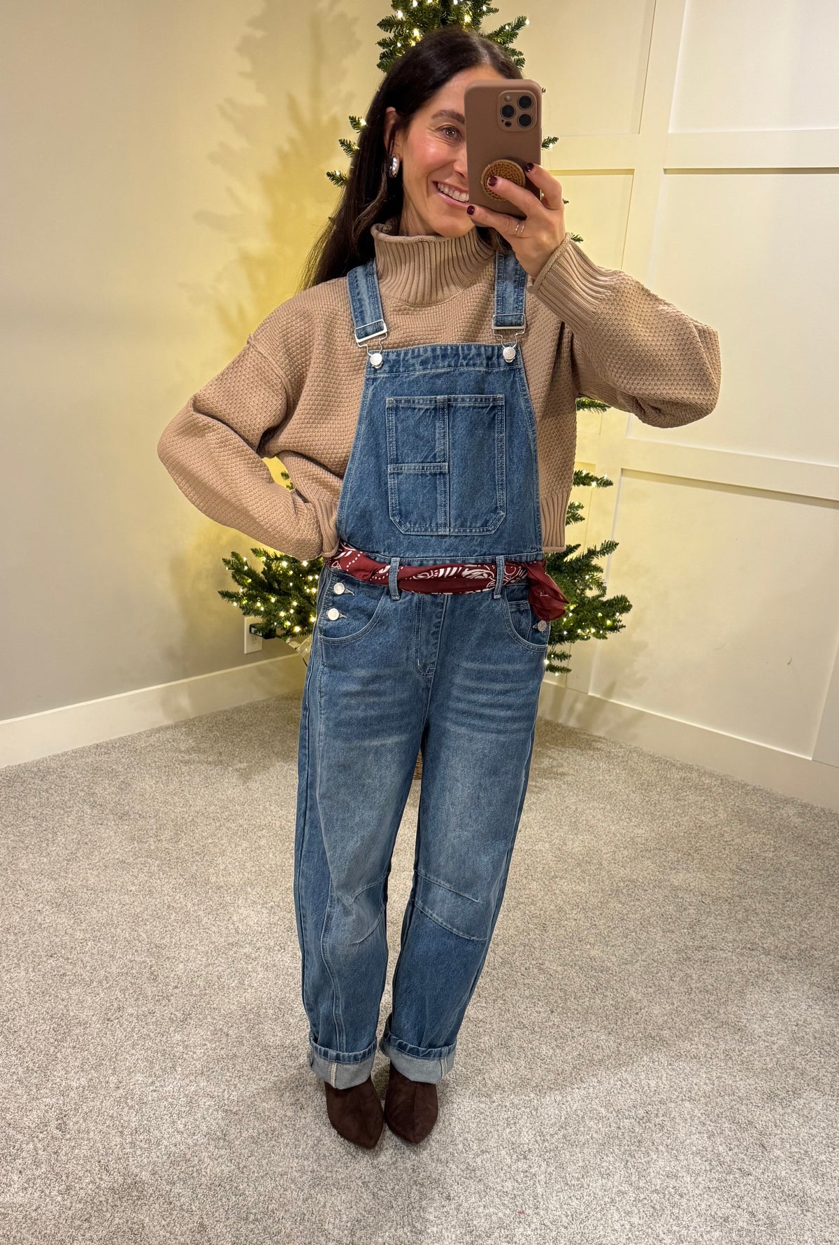 Sammy Relaxed Fit Overalls | Denim