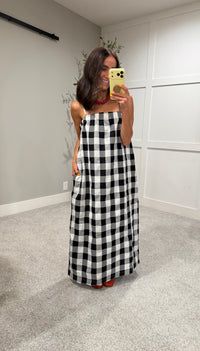 The Osborne Dress | Black/White