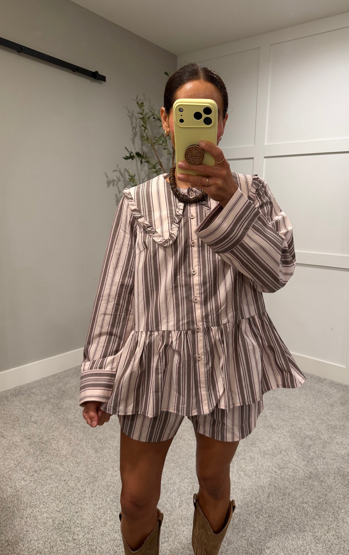 Piper Striped Set | Dusty Rose Stripe