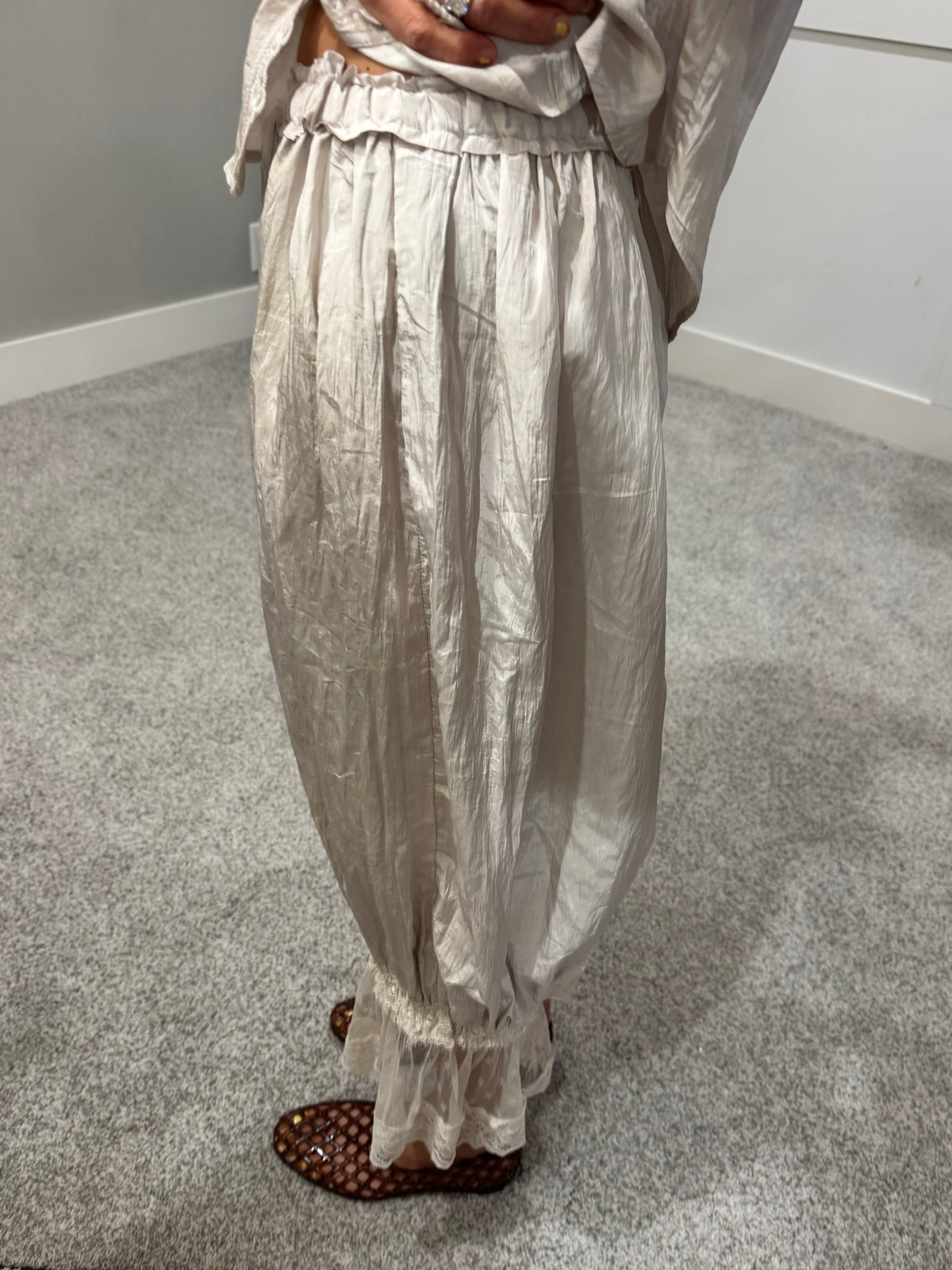 Fiona Lace Pants | Natural