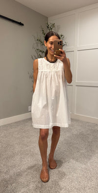 Darcy Babydoll Dress | White