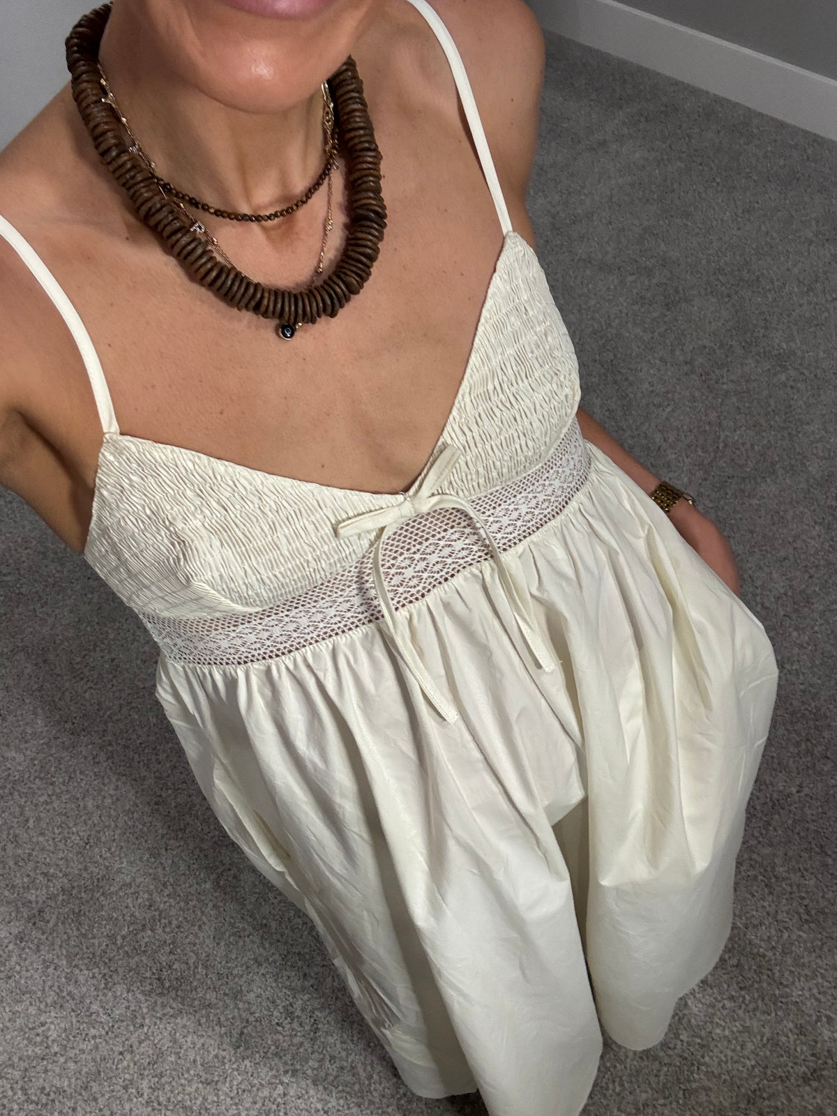 Poplin Dress | Ivory