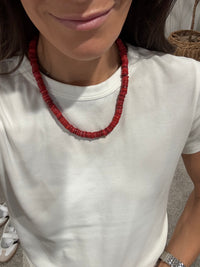 Red Velvet Gemstone Necklace